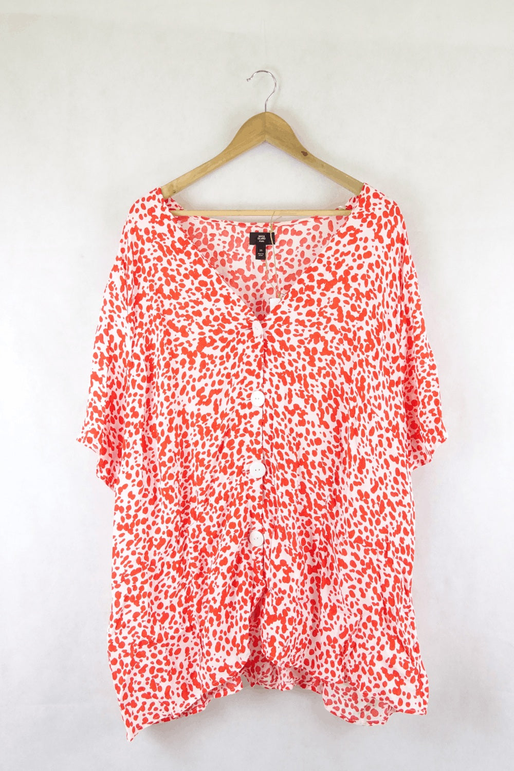 River Island Red And White Top Plus 26