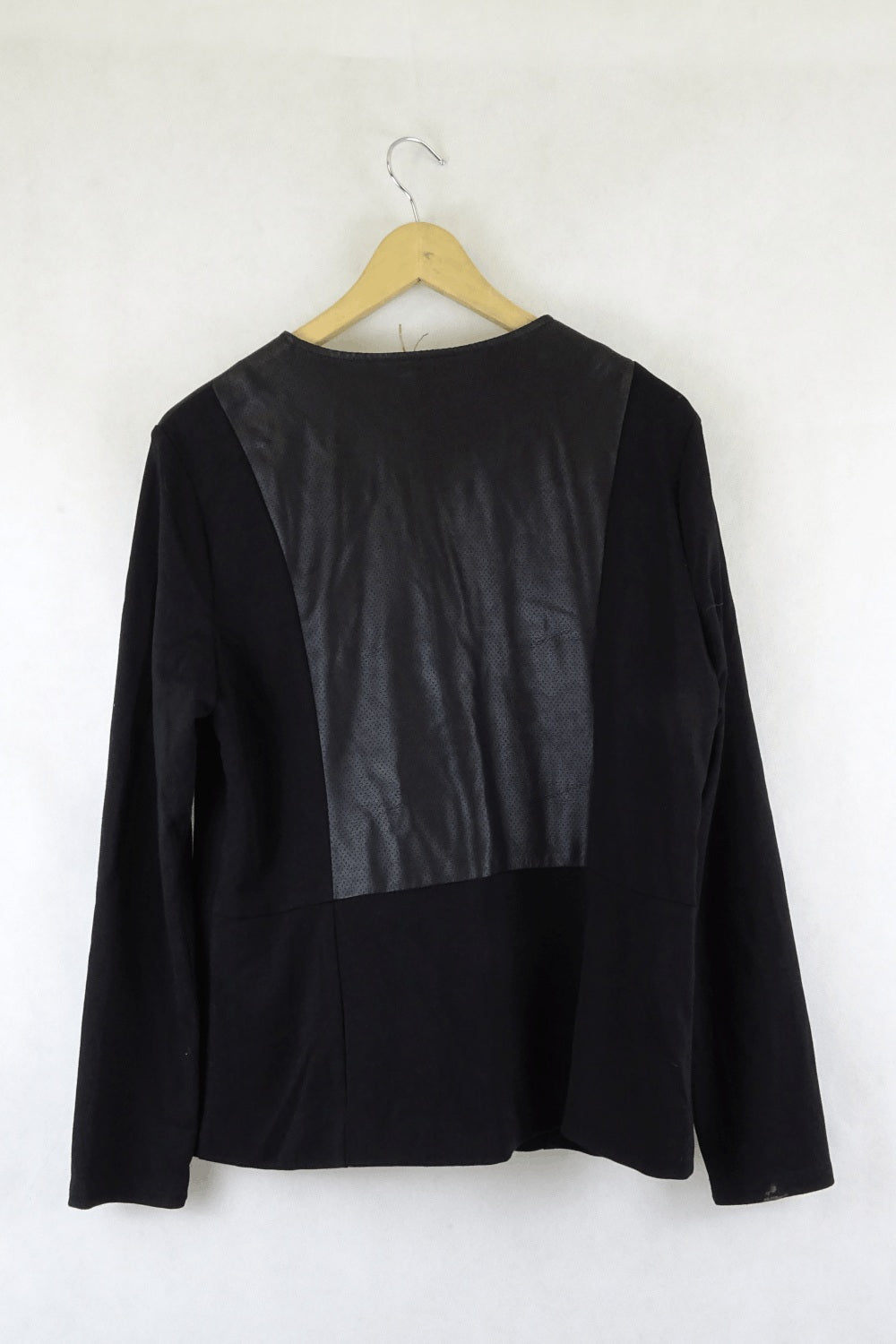 Threadz Black Faux Leather Jacket M