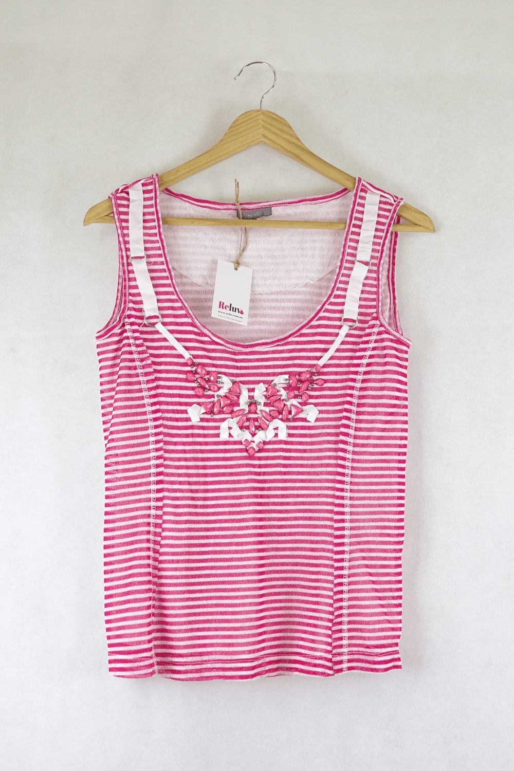 Mixit Pink And White Striped Top 10