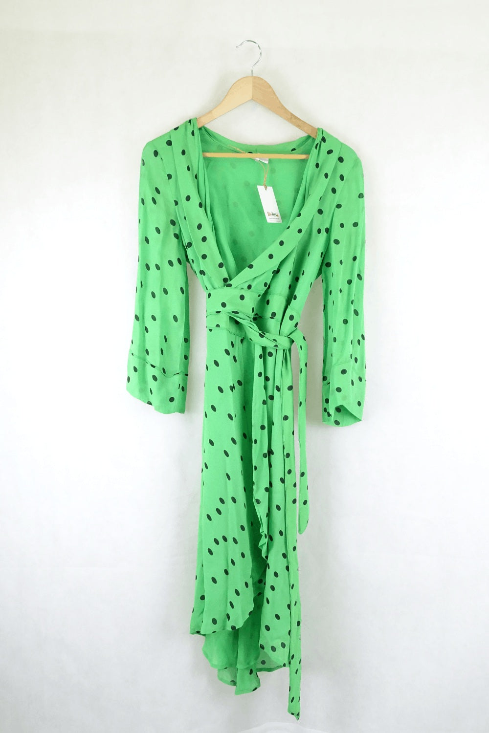 Ganni Green and Black Dress Polka Dot S - Reluv Clothing Australia Ganni Green and Black Dress Polka Dot S - Reluv Clothing Australia
