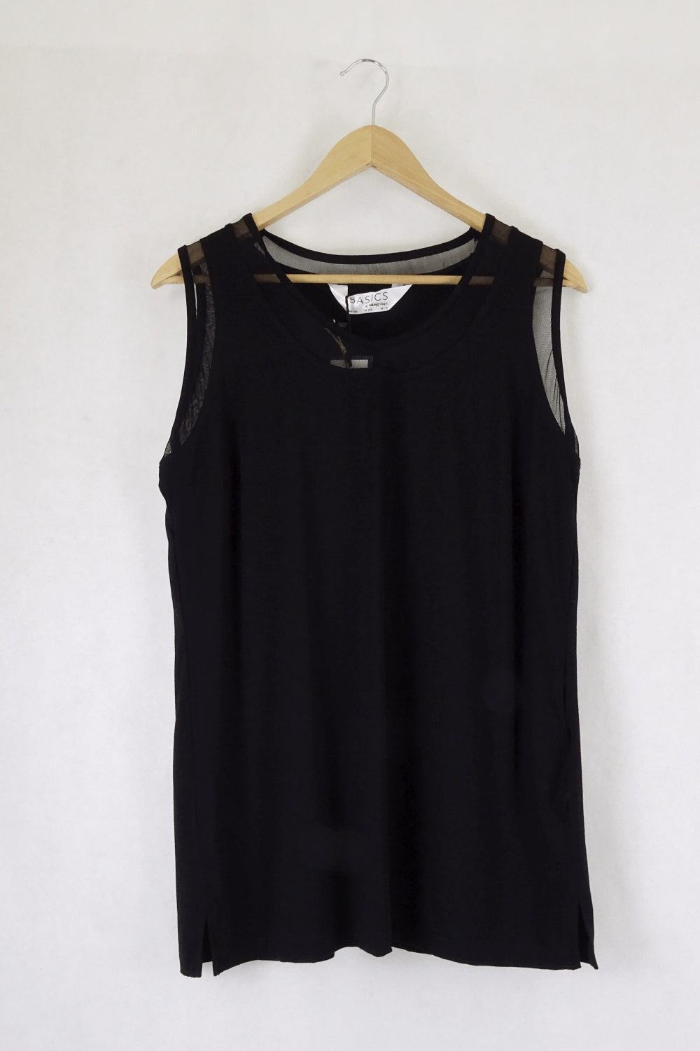 Basics By Taking Shape Black Singlet Xs