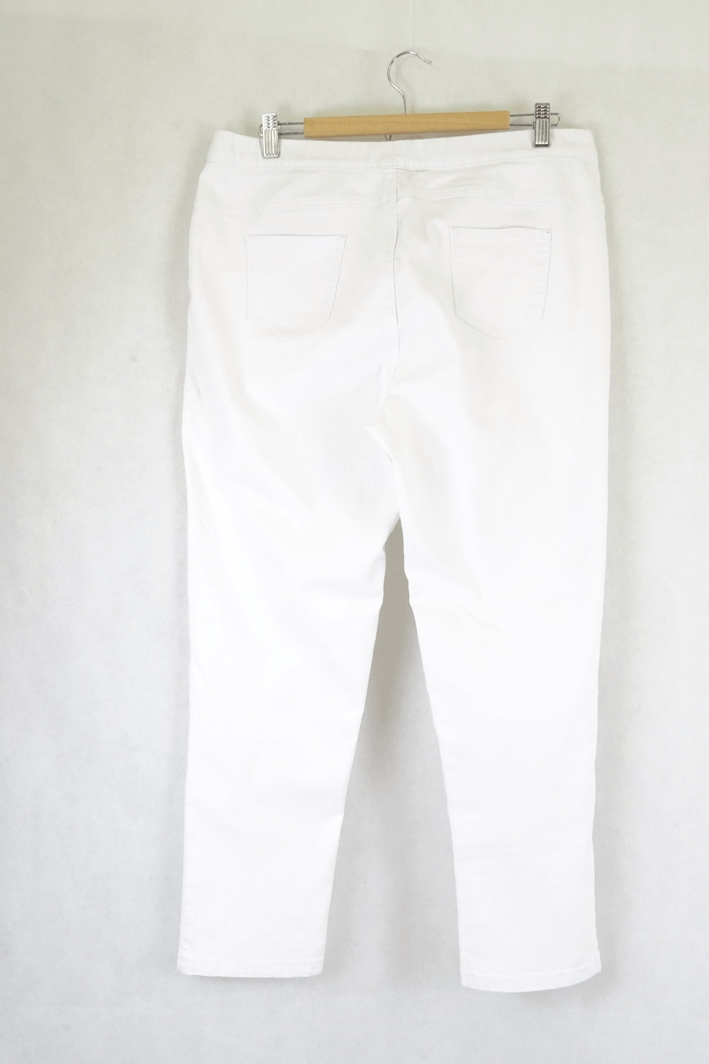Basics White Pants L