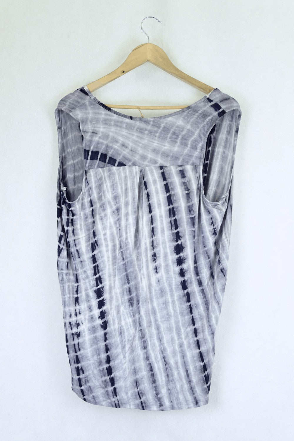 Paper Scissors Grey Tie Dye Top M