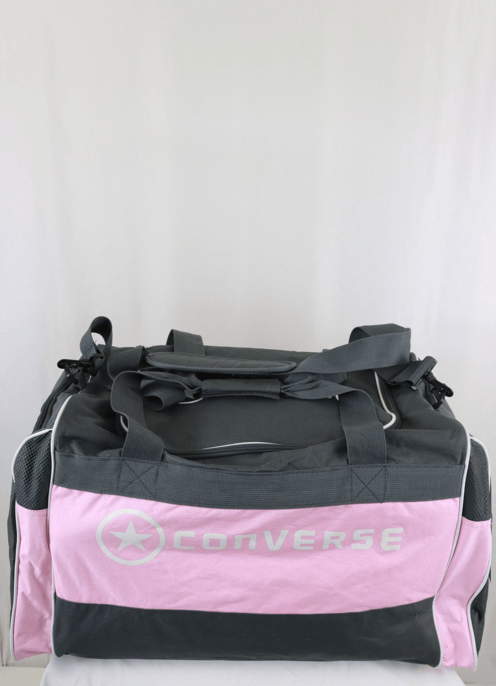 Converse Pink And Grey Large Duffle Bag