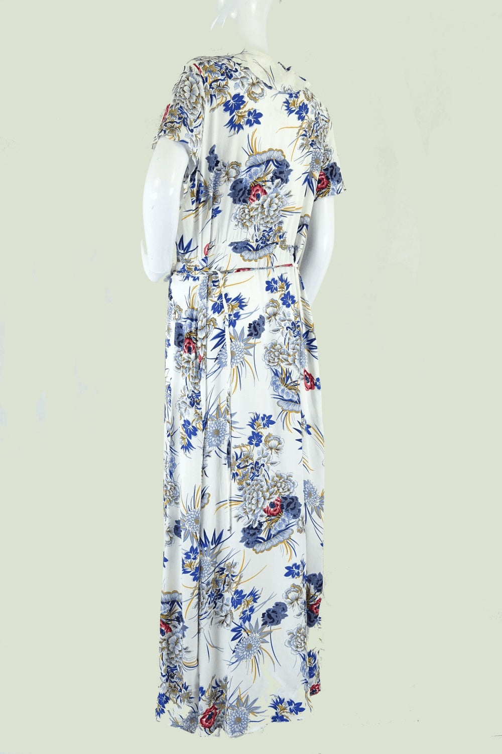Portmans Wrap Dress Floral Blue And White 14