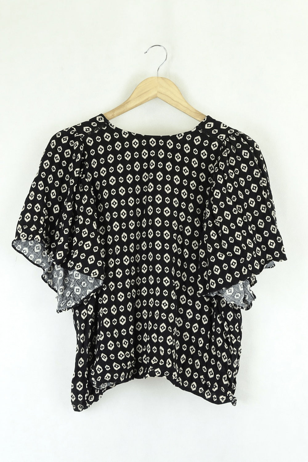 Piper Petites Black And Pattern Dress S