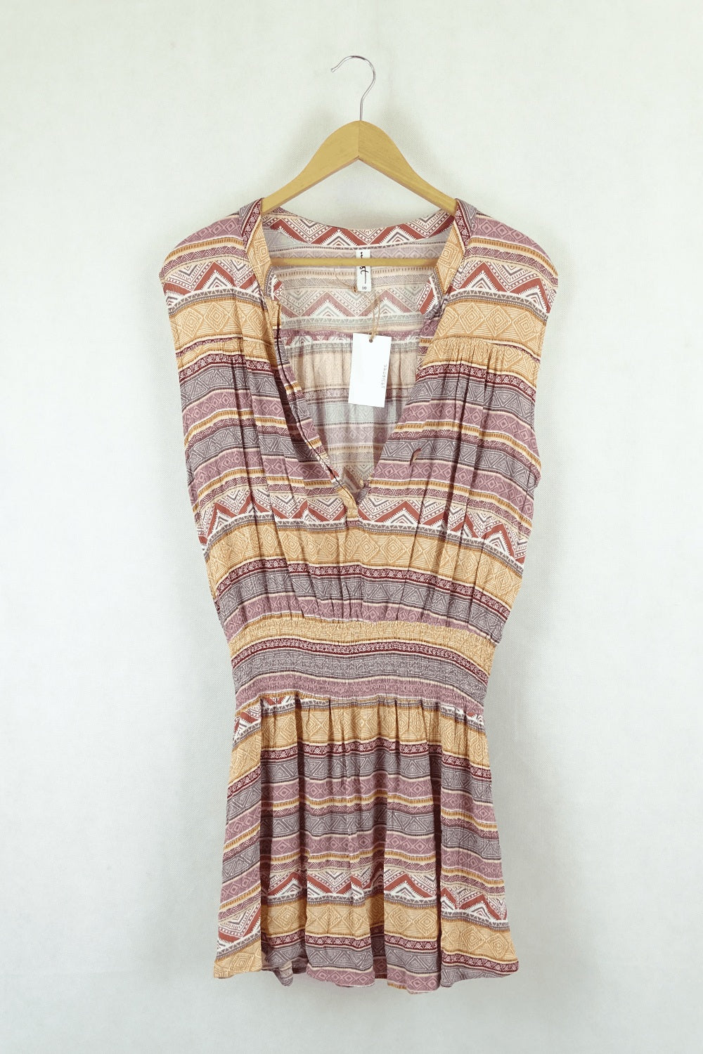 Most Brown Multi Coloured Dress 10