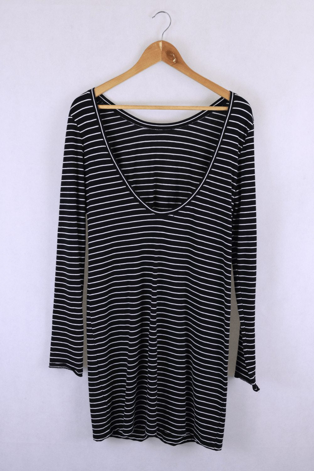 Nude Lucy Black And White Striped Top M