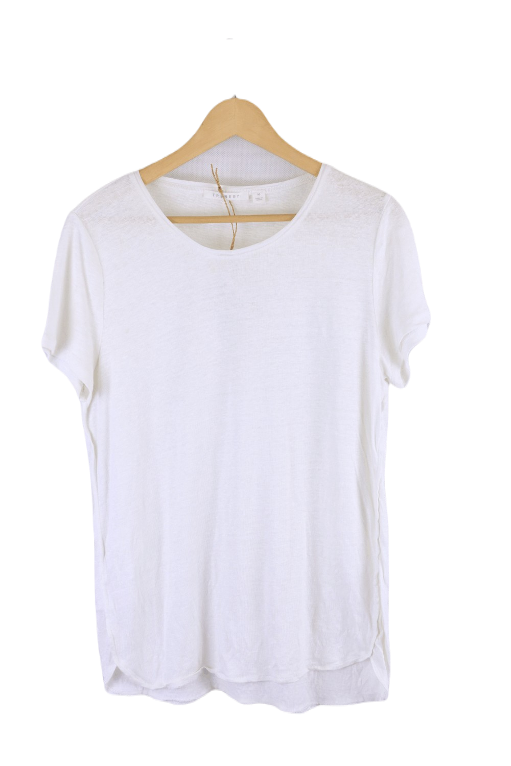 Trenery White Linen Top M