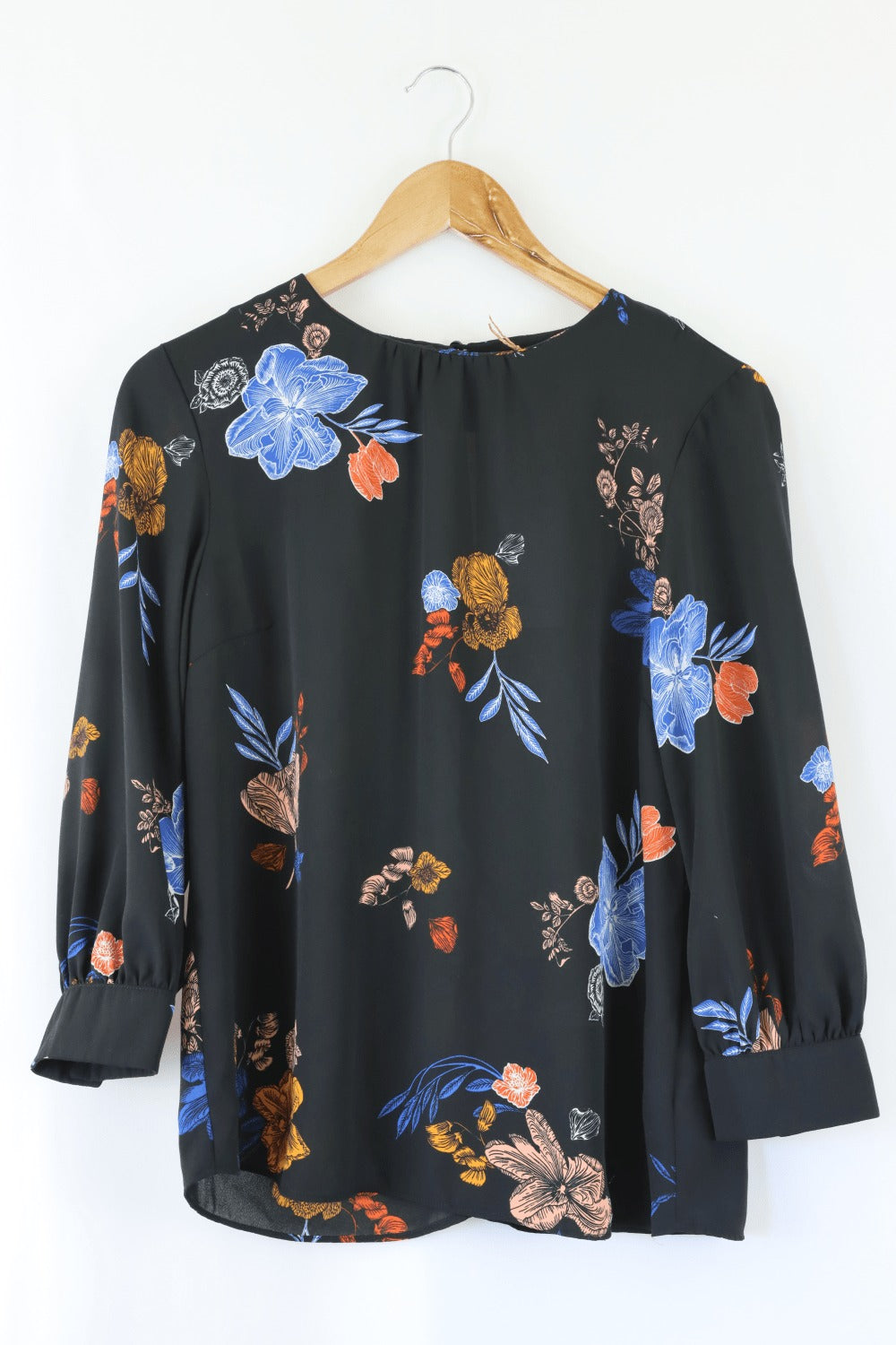 Warehouse Floral Black Blouse 10