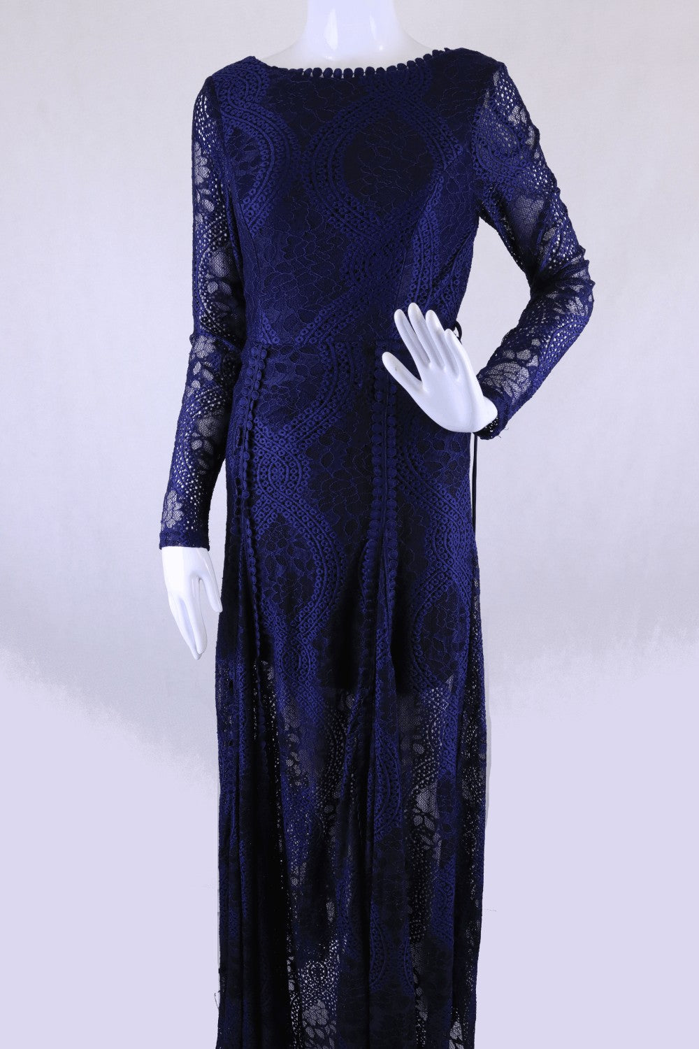 Angel Biba Navy Lace Dress 12