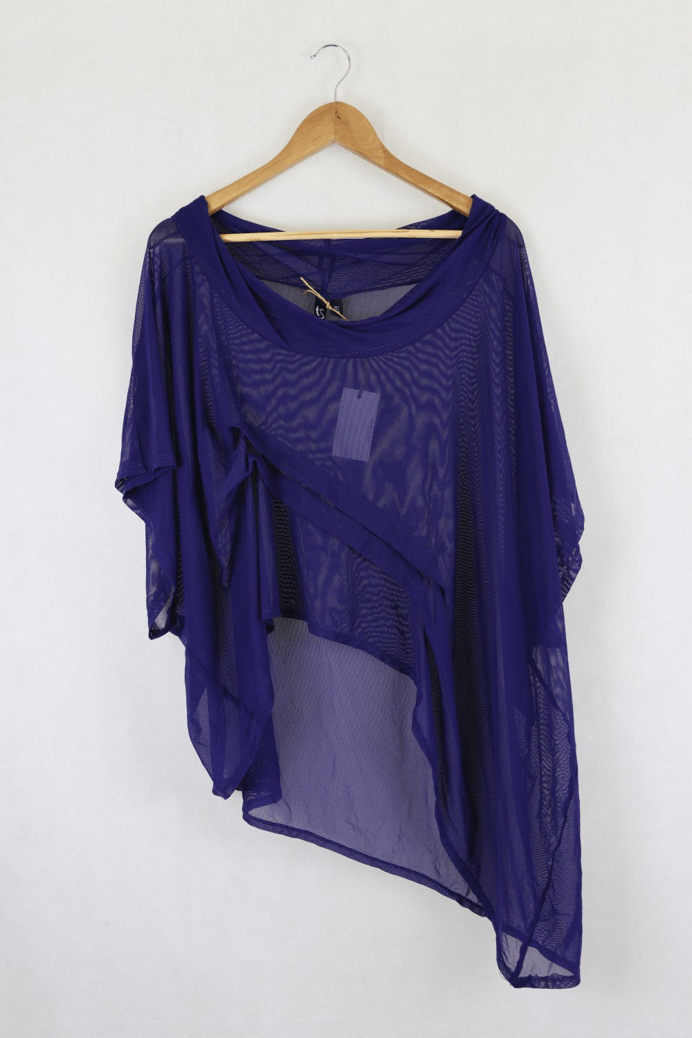 Taking Shape TS Blue Sheer Top L