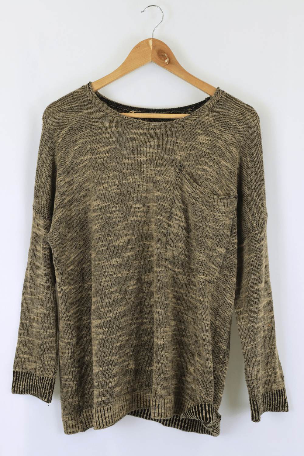 Sportsgirl Brown And Black Knitted Jumper S