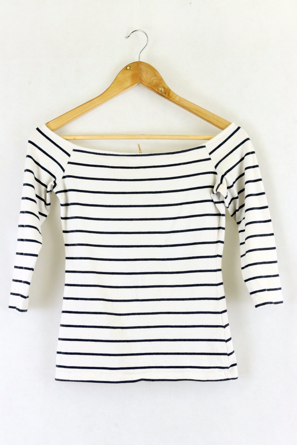 H&M Black And White Striped Top S