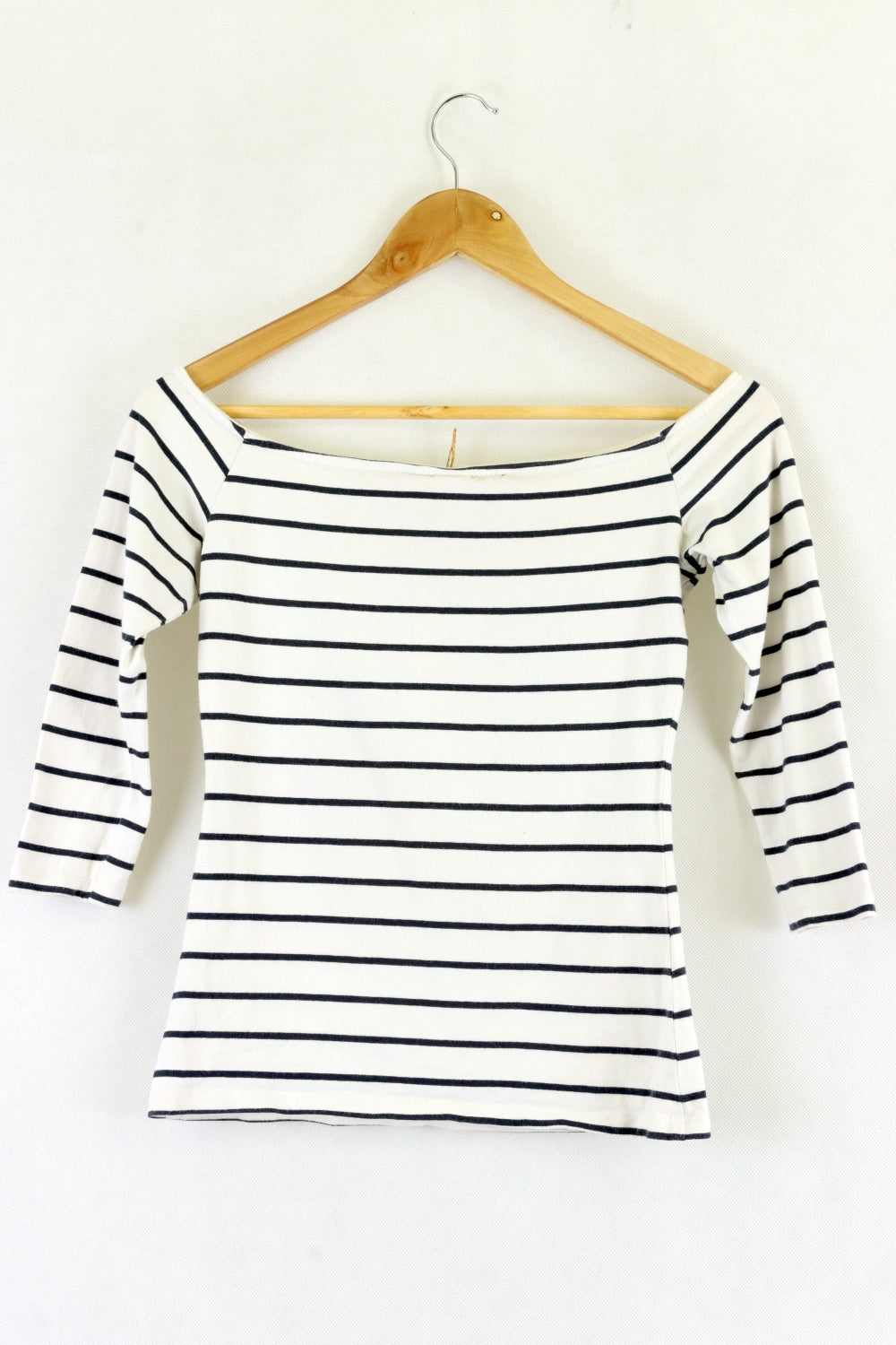 H&amp;M Black And White Striped Top S