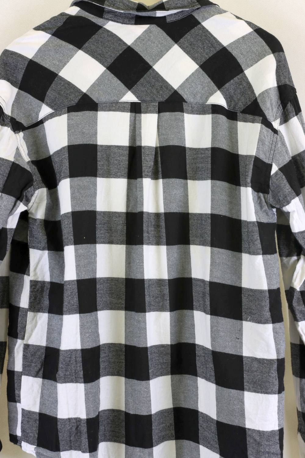 Beau Hudson Black And White Check Long Sleeve Top XS