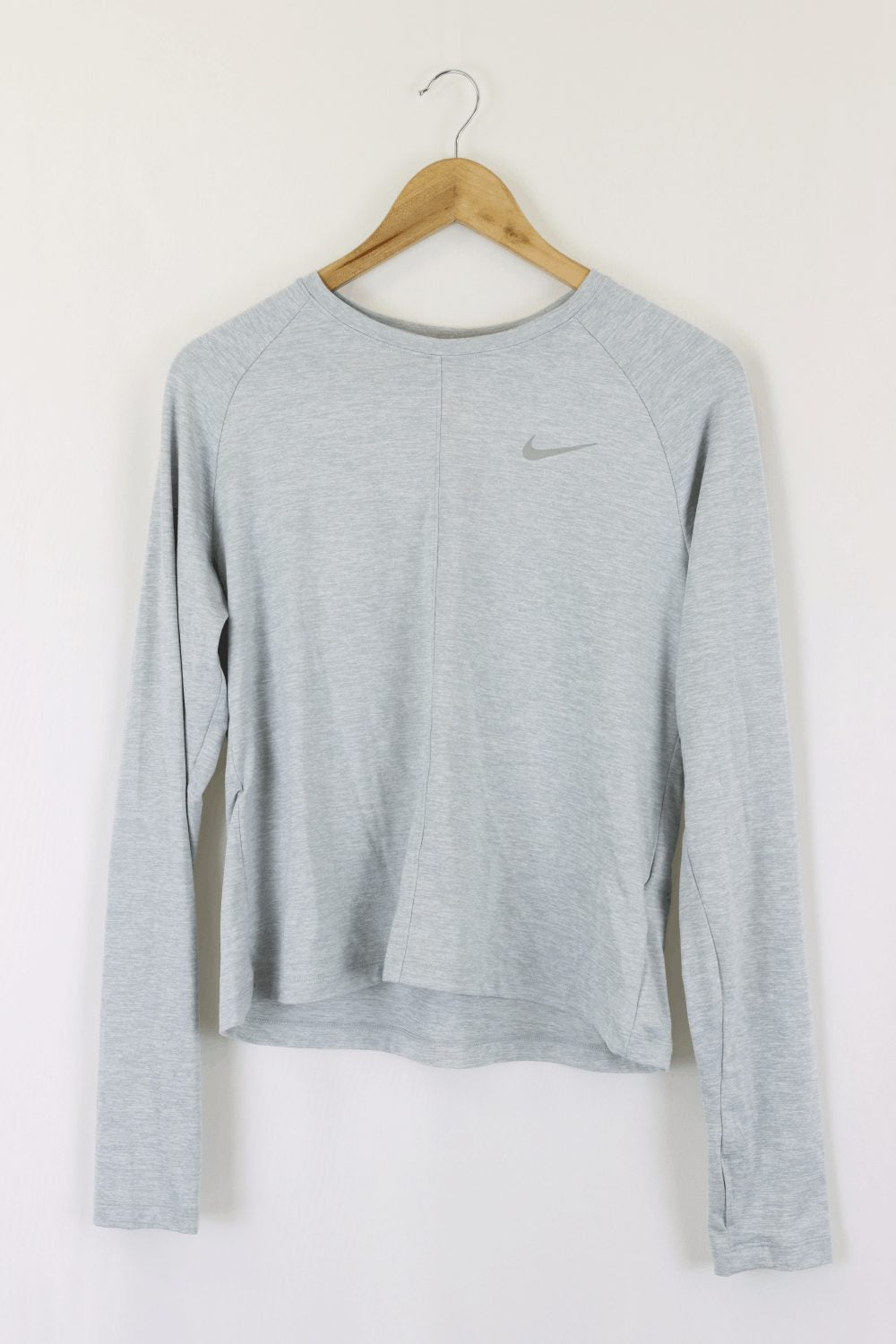 Nike Grey Long Sleeve Top M