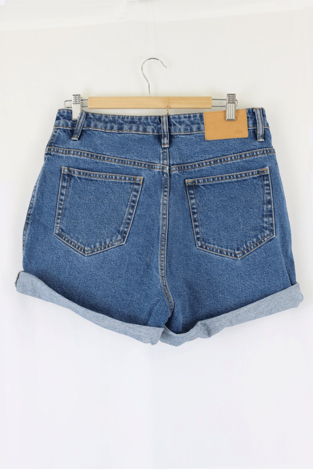 Zara Denim Blue Shorts 12