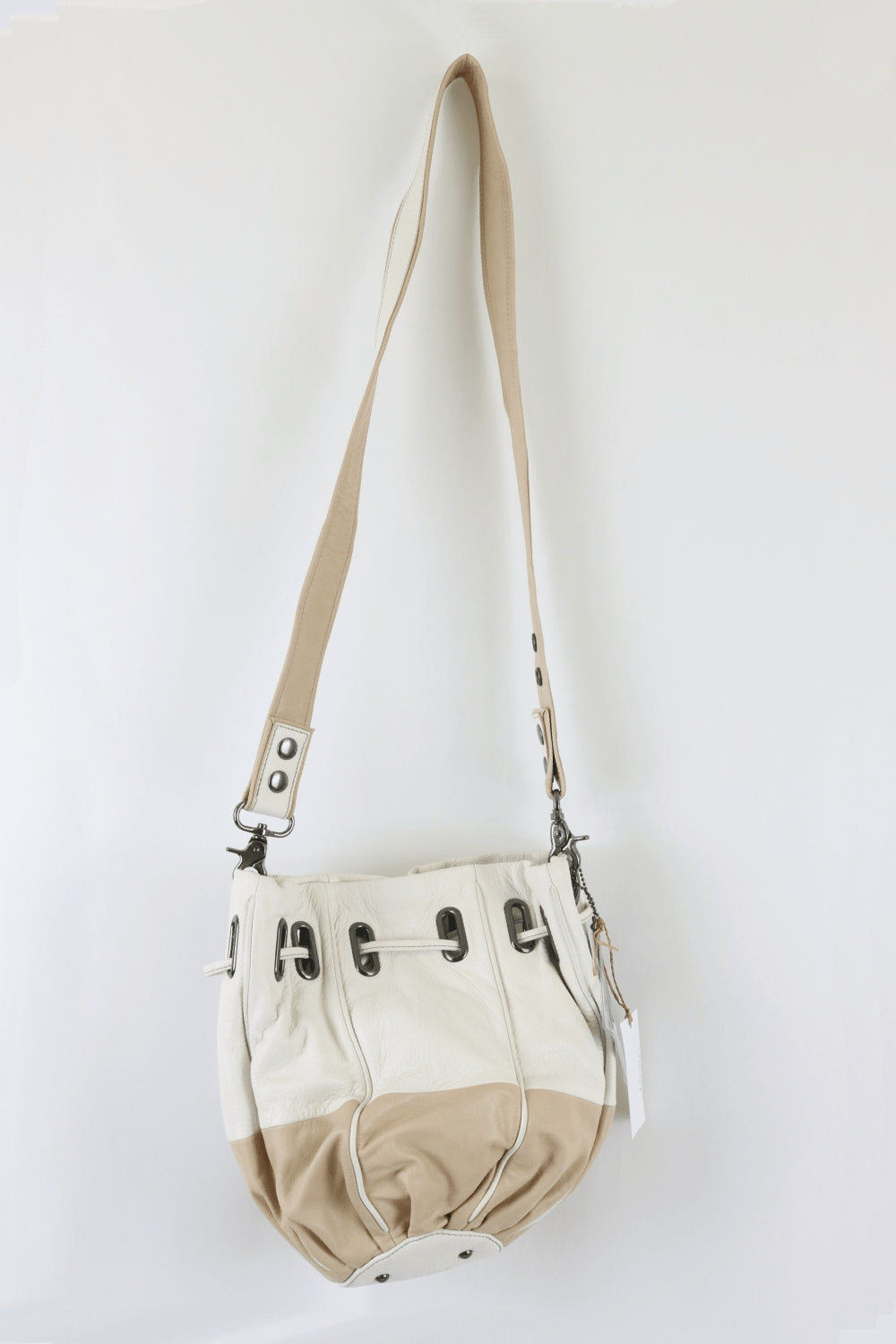 Soho Cocoon Bag Beige And Brown Mimco