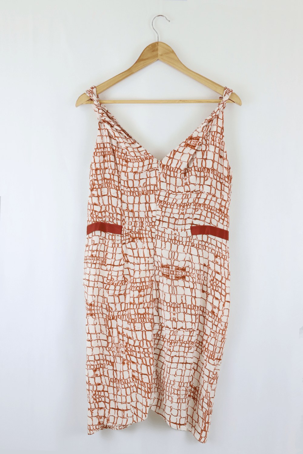 Watson &amp; Watson Rust And White Dress L