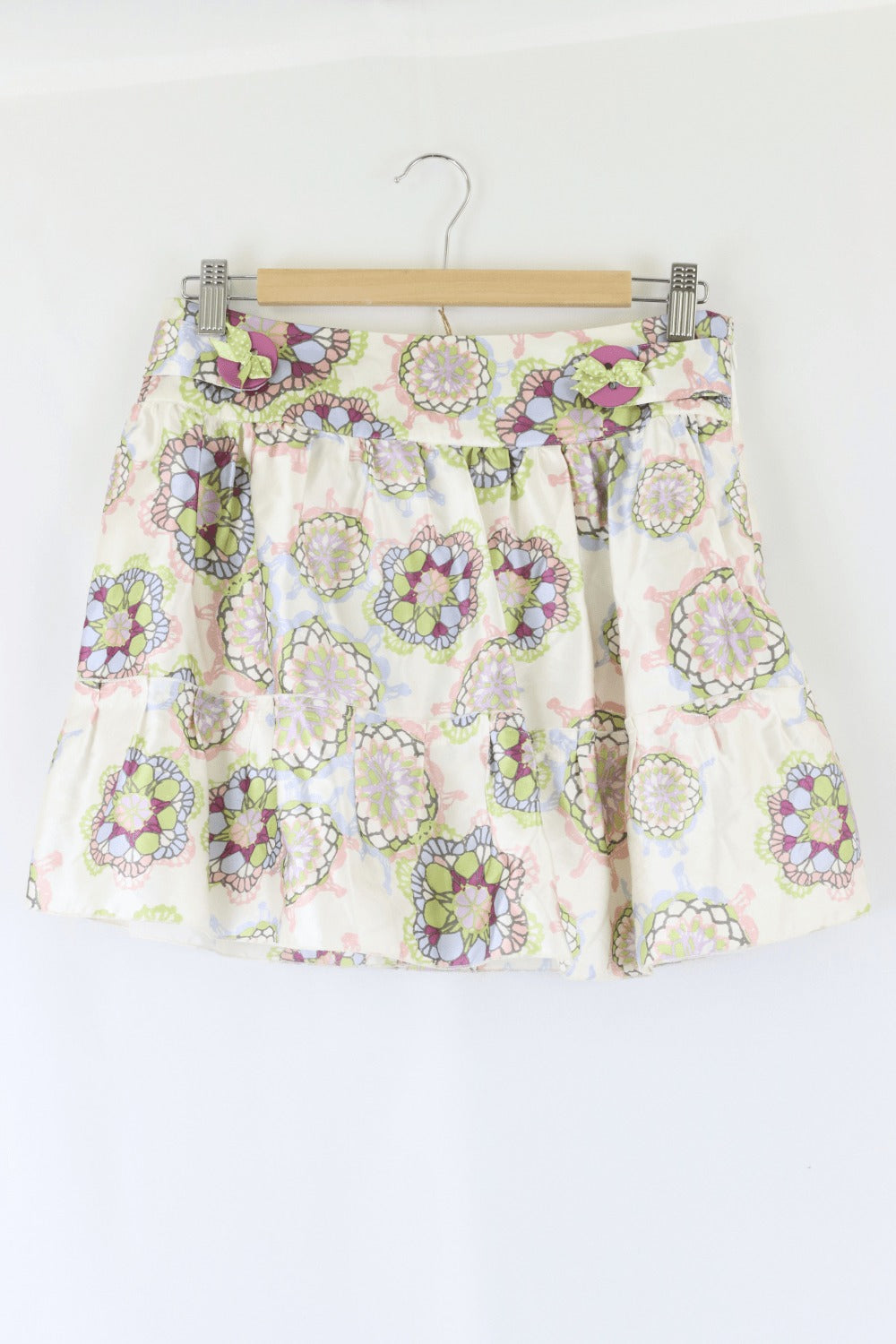 Alannah Hill Floral Skirt Green And Purple 8
