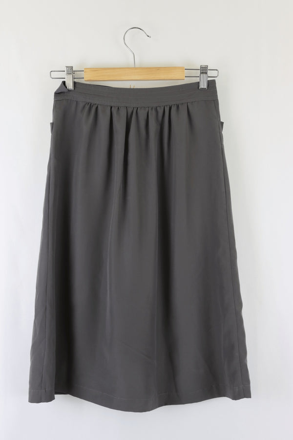 Portmans Grey Skirt 8 - Reluv Clothing Australia