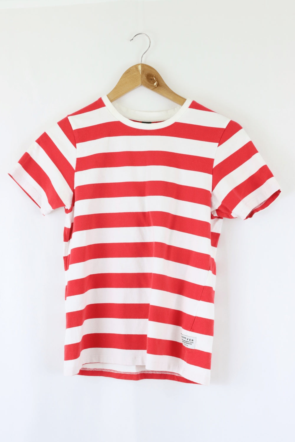 Huffer White And Red Striped Top 6