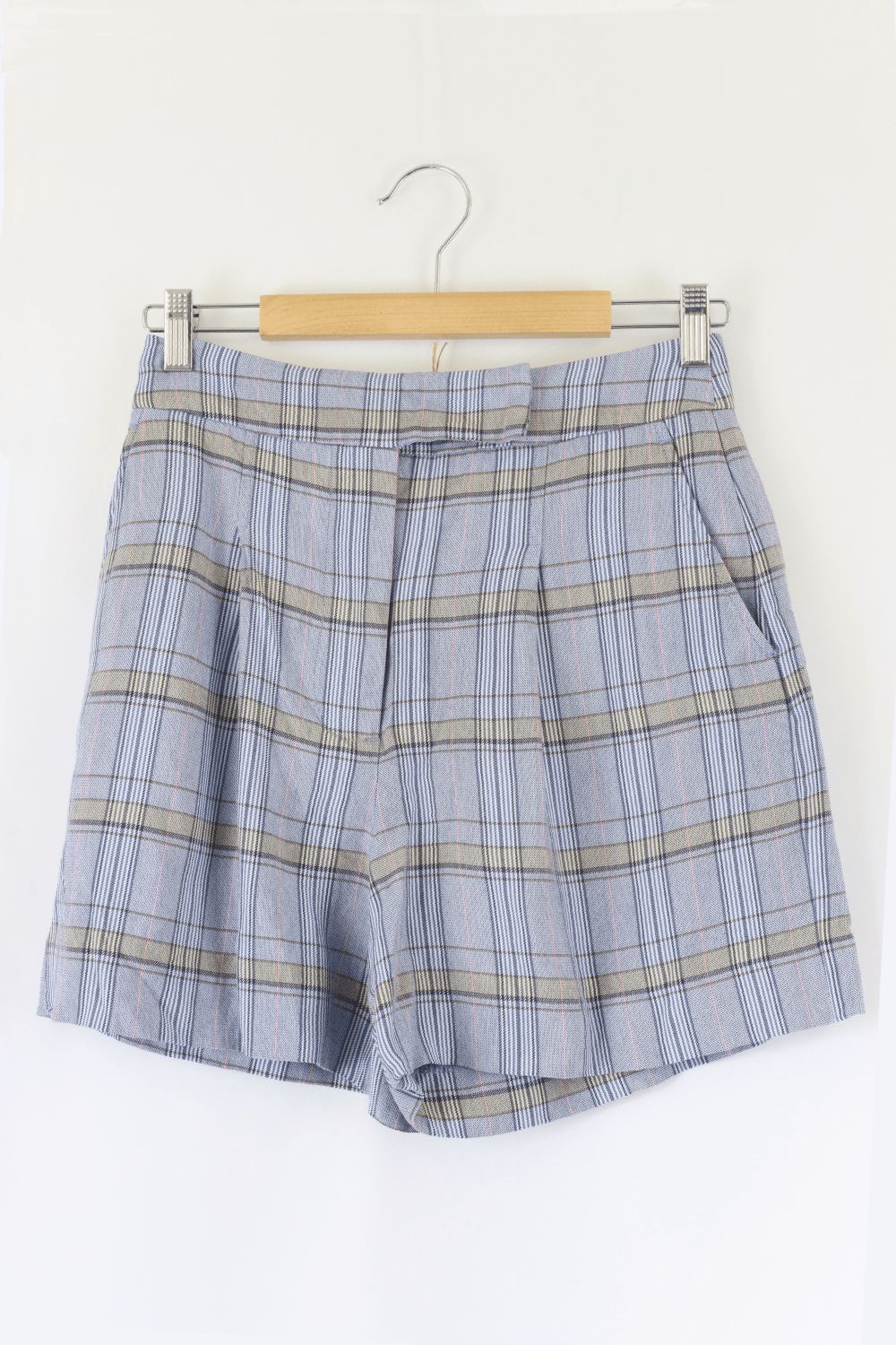 Saba Check Blue Shorts 8