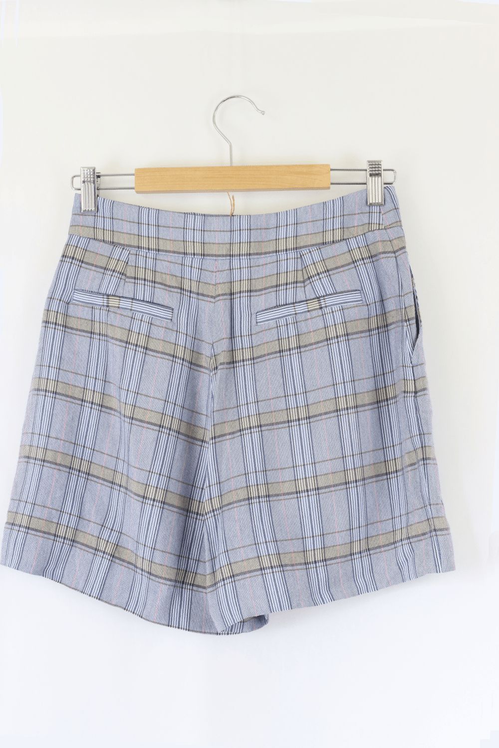 Saba Check Blue Shorts 8