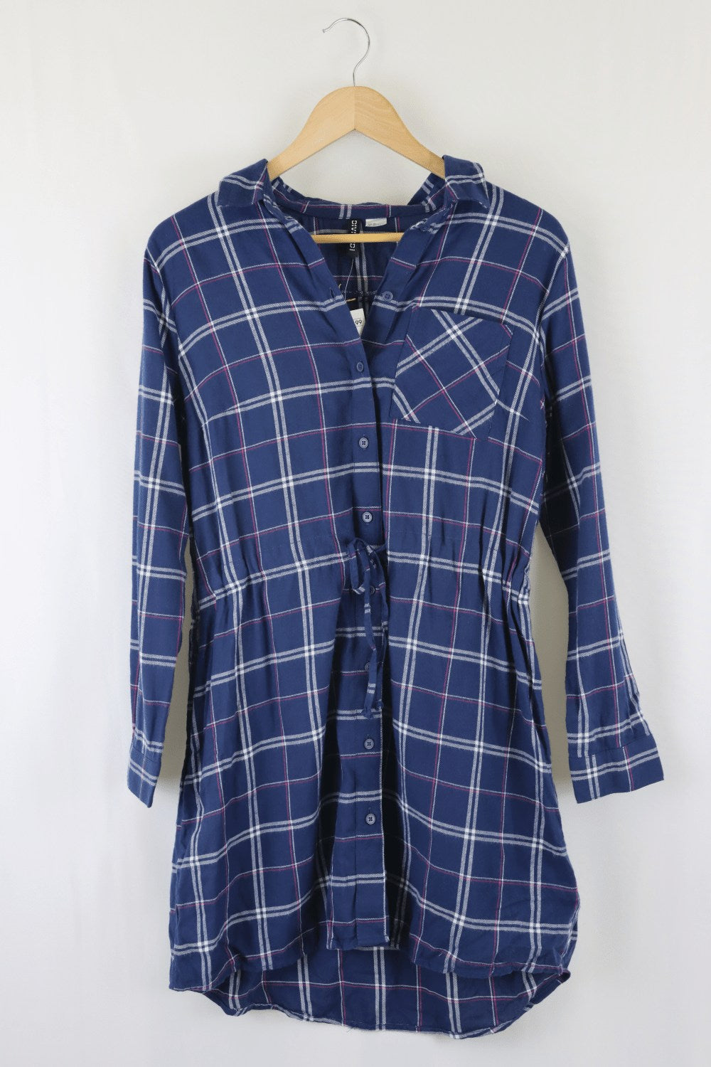 H&amp;M Blue Check Dress 10