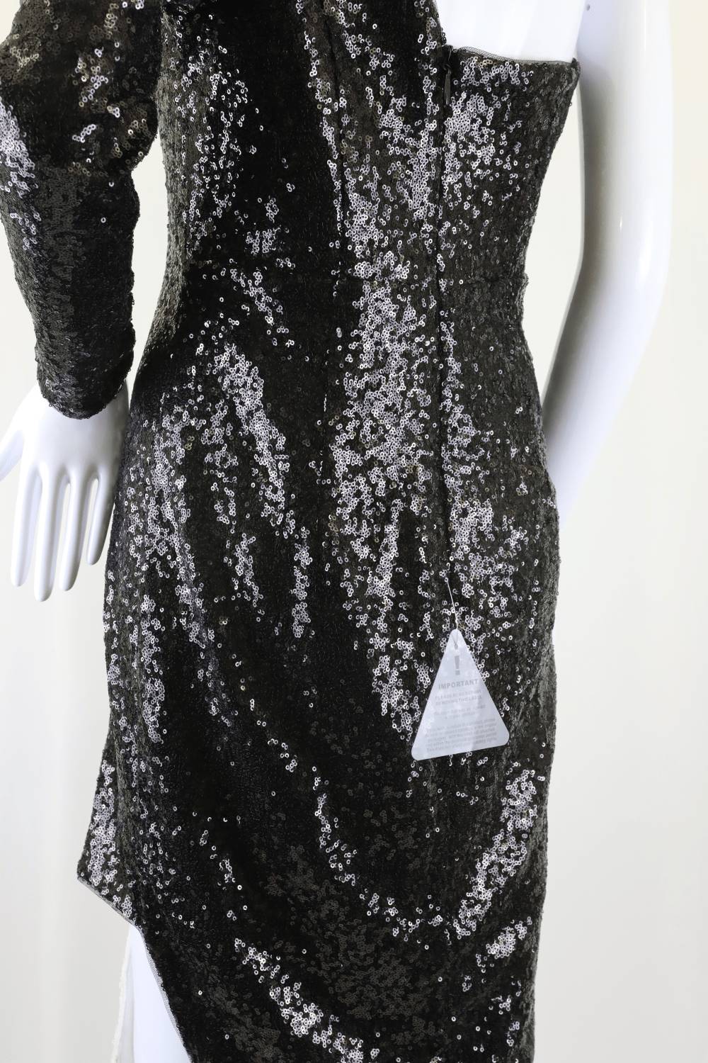 Bariano Black And White Sequin Dress 12