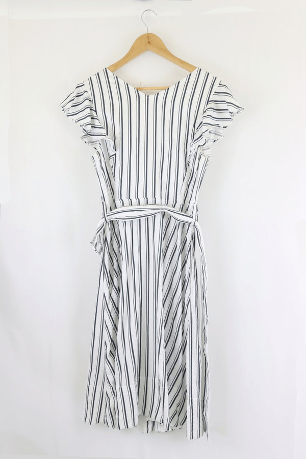 Portmans Striped Dress 12 - Reluv Clothing Australia