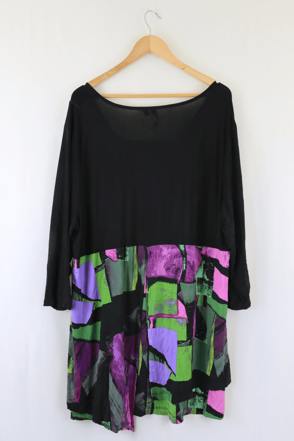 Taking Shape TS Black And Purple Top L