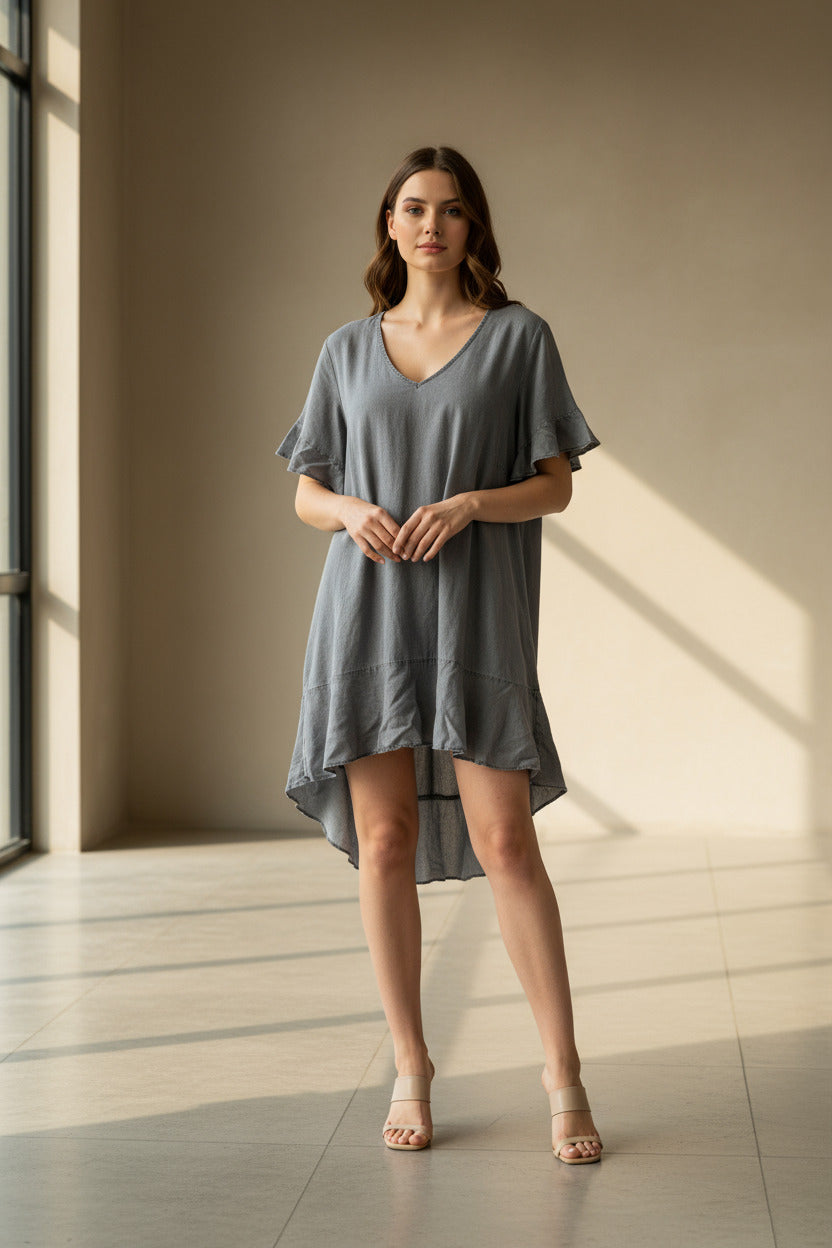 City Chic Grey Dress L