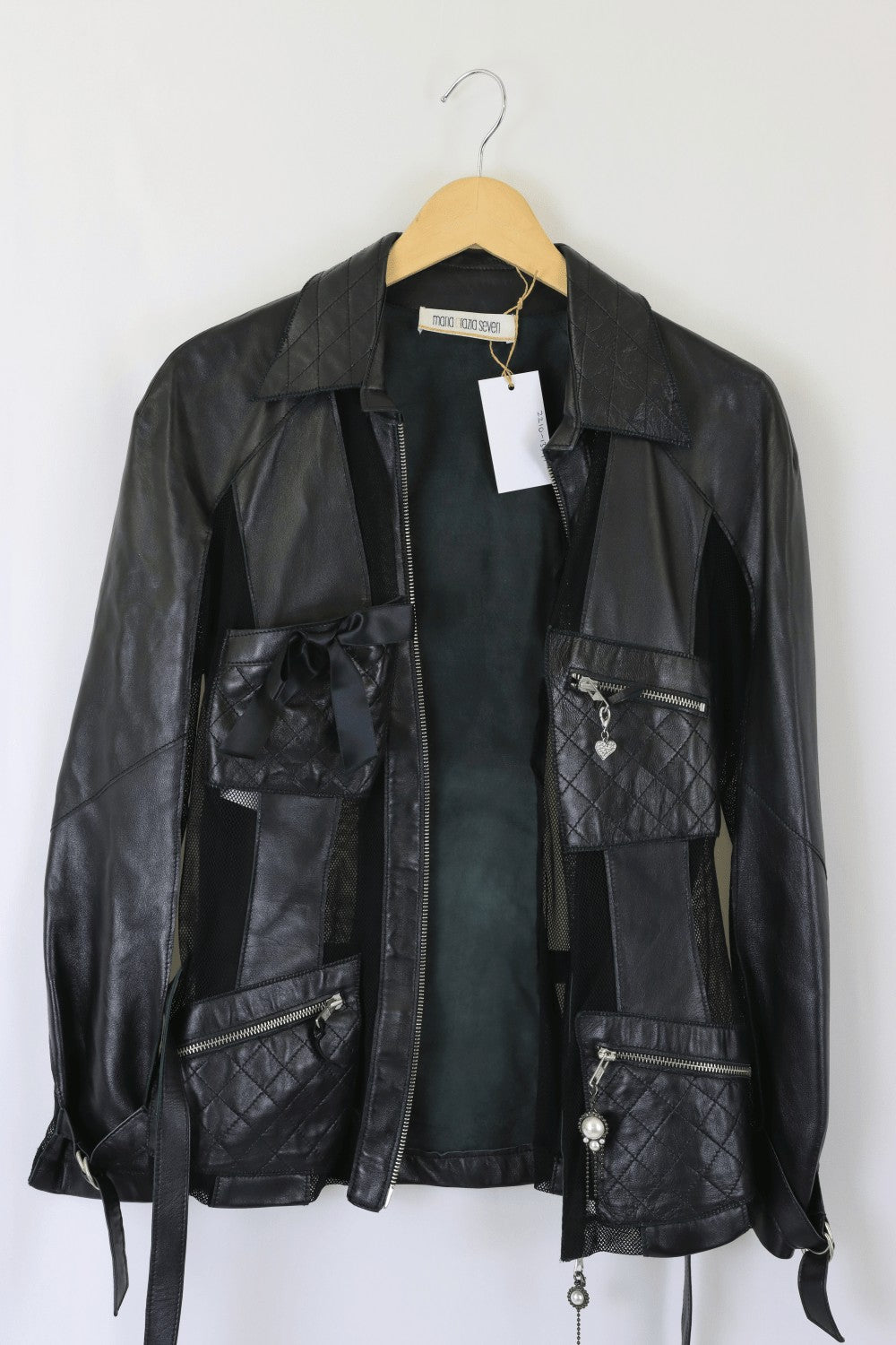 Maria Grazia Seven Faux Leather Jacket S
