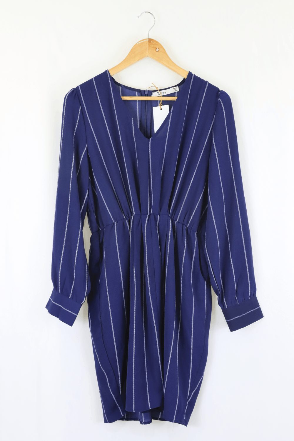 Tulips Blue And White Striped Dress 12