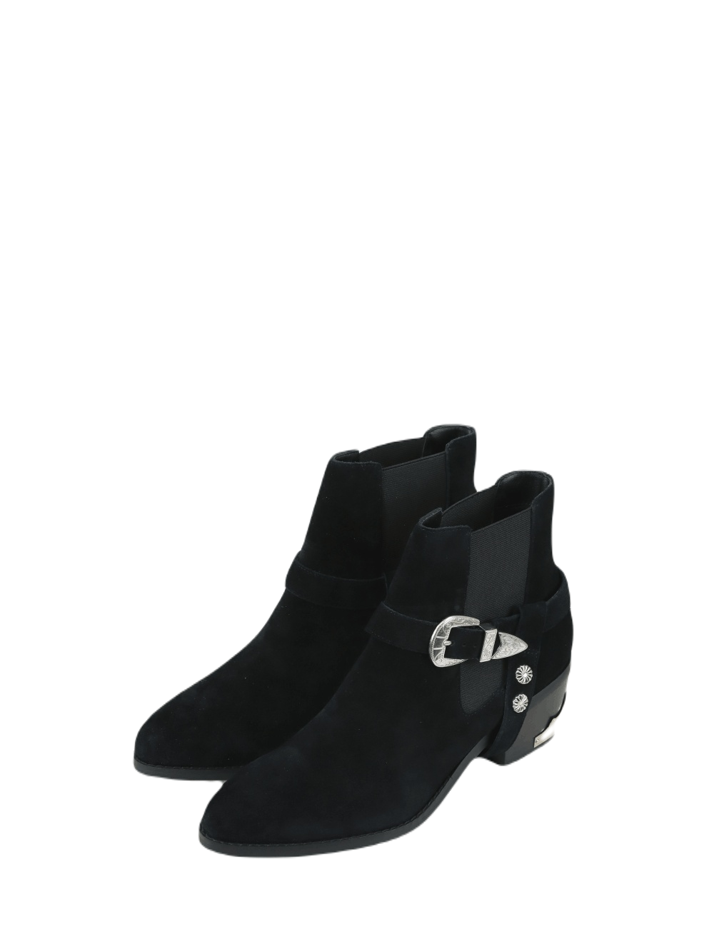 Asos Suede Black Boots Cow Boy Ankle Boot 9