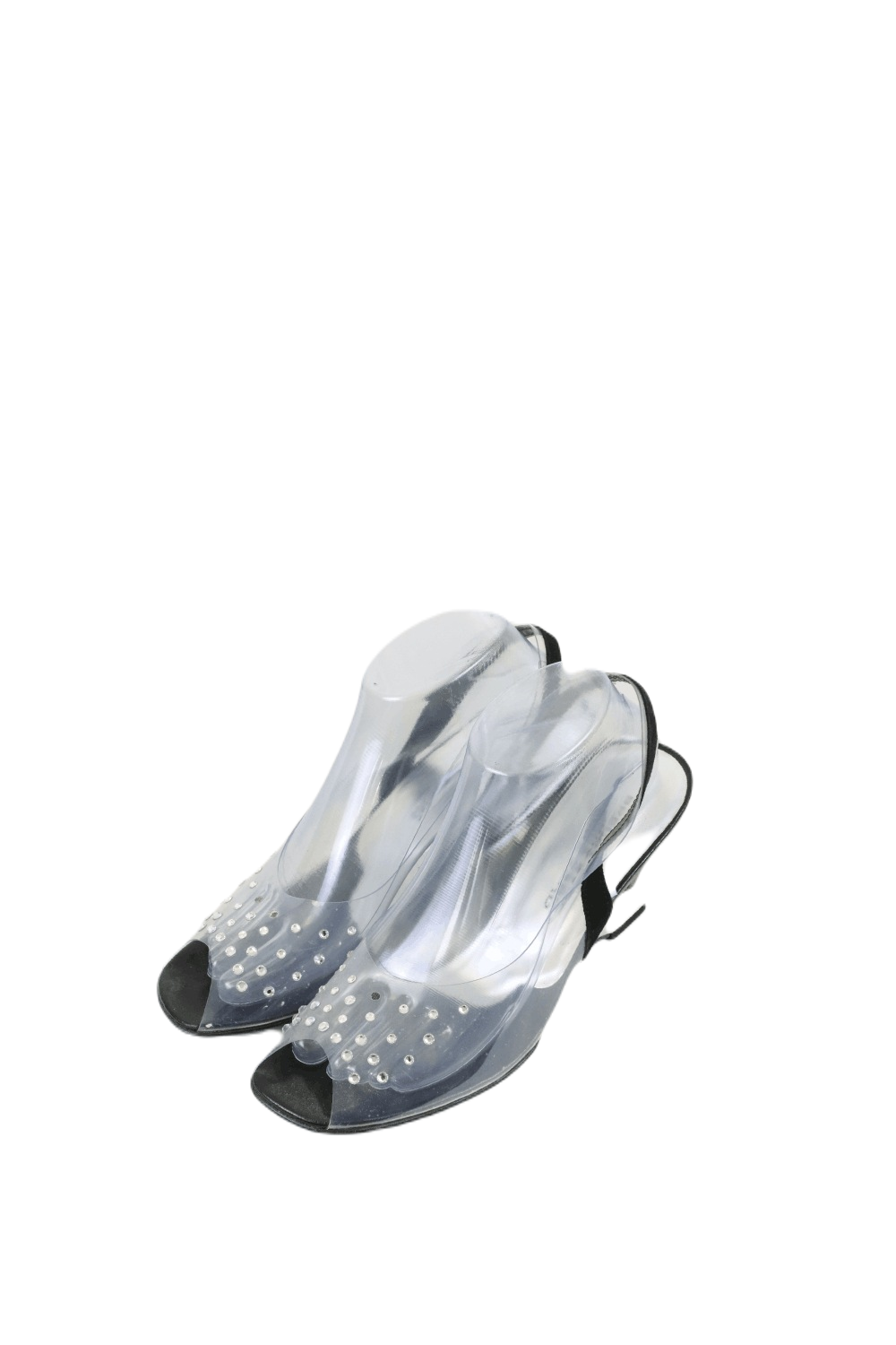 Brenda Zaro Clear Wedges With Sparkles 9