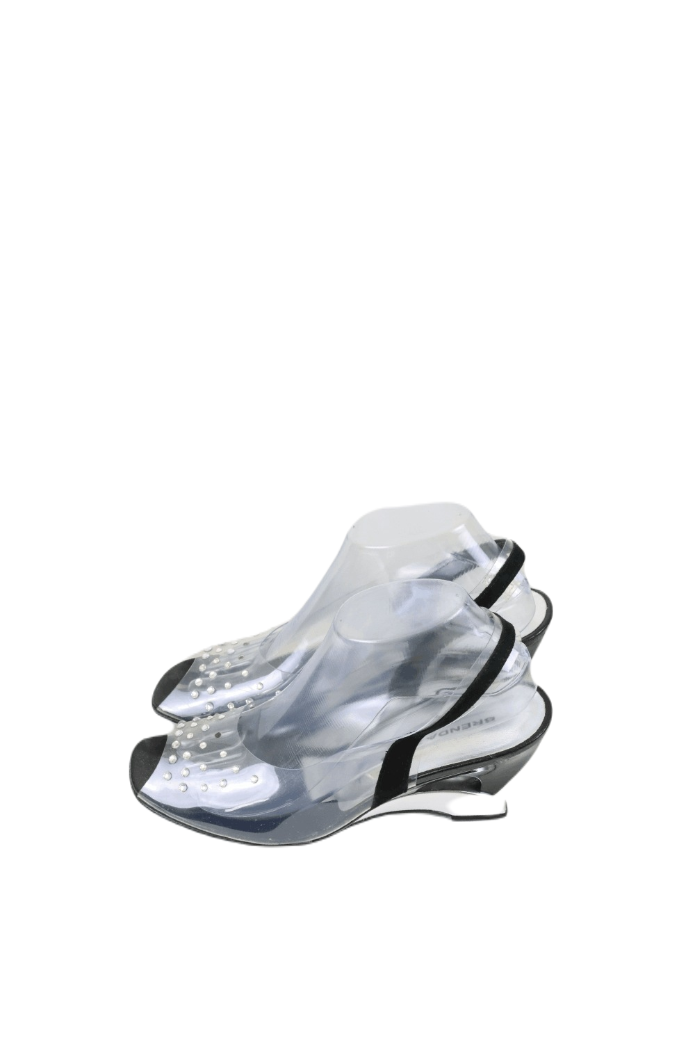 Brenda Zaro Clear Wedges With Sparkles 9