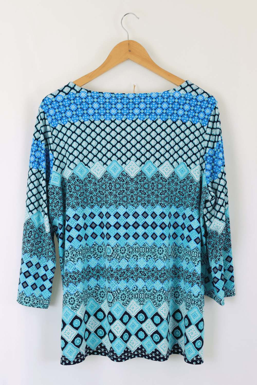 W Lane Blue Long Sleeve Top L