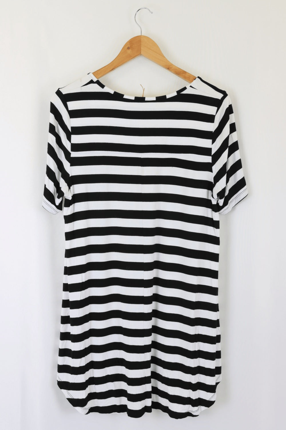 Taking Shape Black And White Striped Top XXS