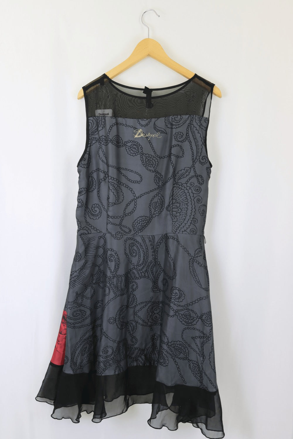 Desigual Grey And Red Dress S
