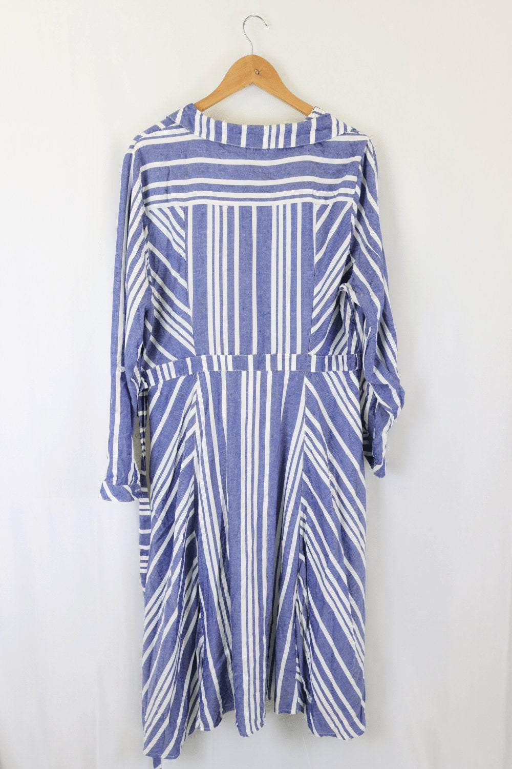 Phase Eight Blue And White Striped Dress 18