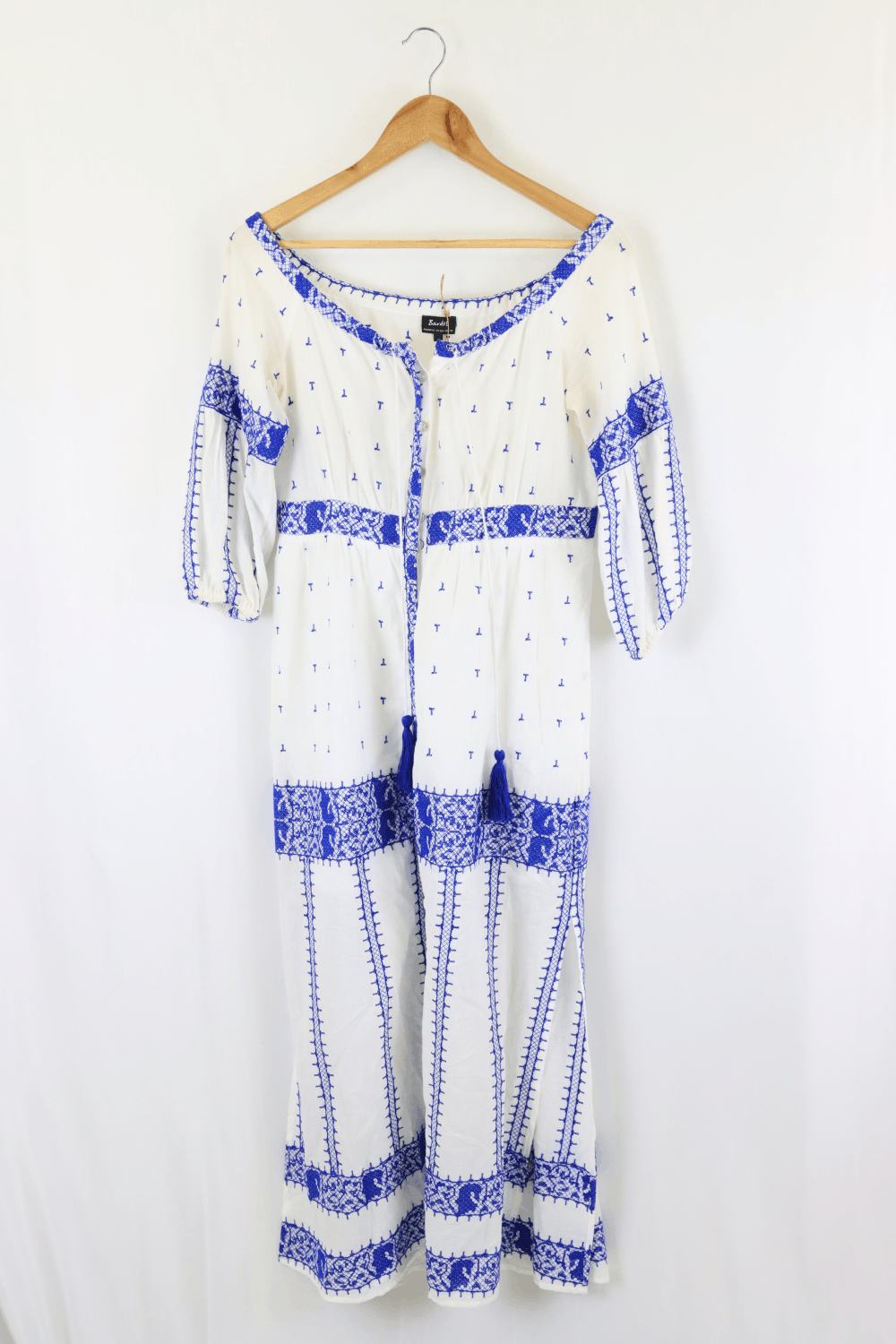 Bardot White And Blue Dress 12