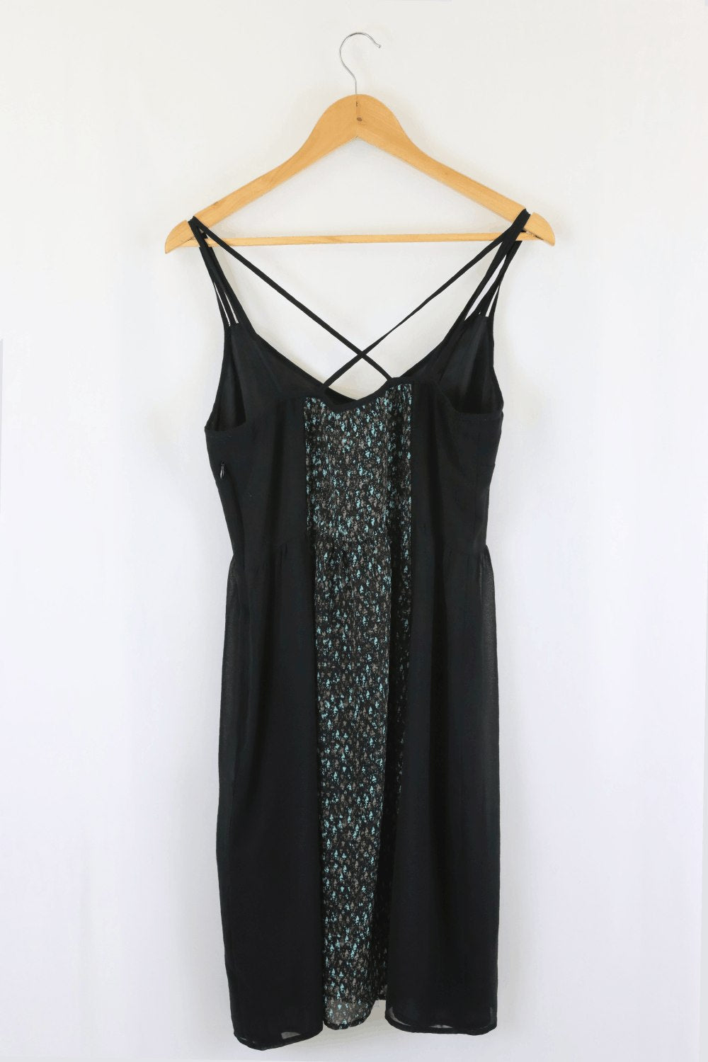 Jeanswest Black And Blue Floral Dress 10