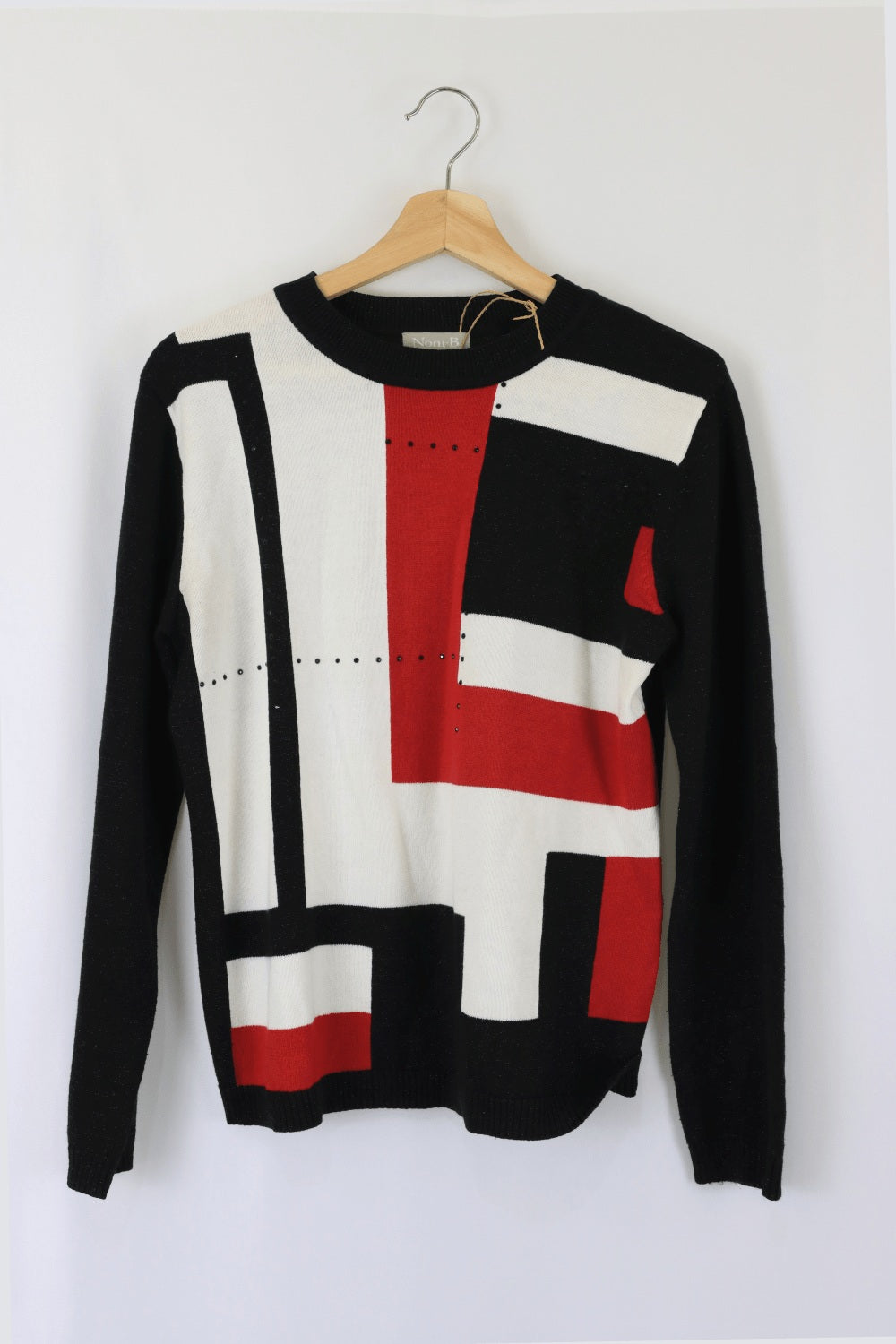 Noni B Black, White And Red Jumper S