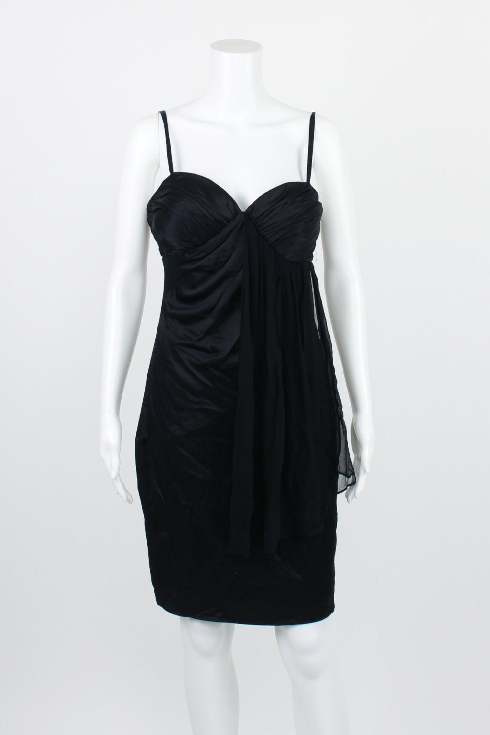 Be Seduced Black Sleeveless Silk Dress 6