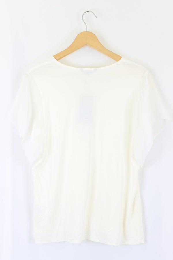 Portmans White Top S - Reluv Clothing Australia