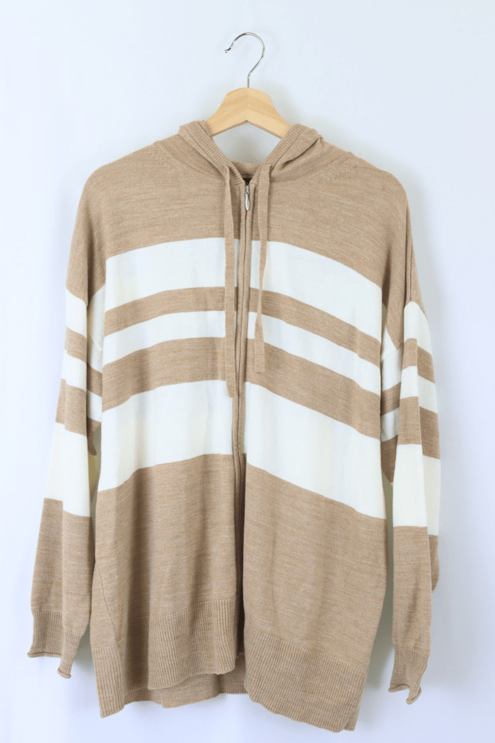 M &amp; S Brown And Striped Jacket L