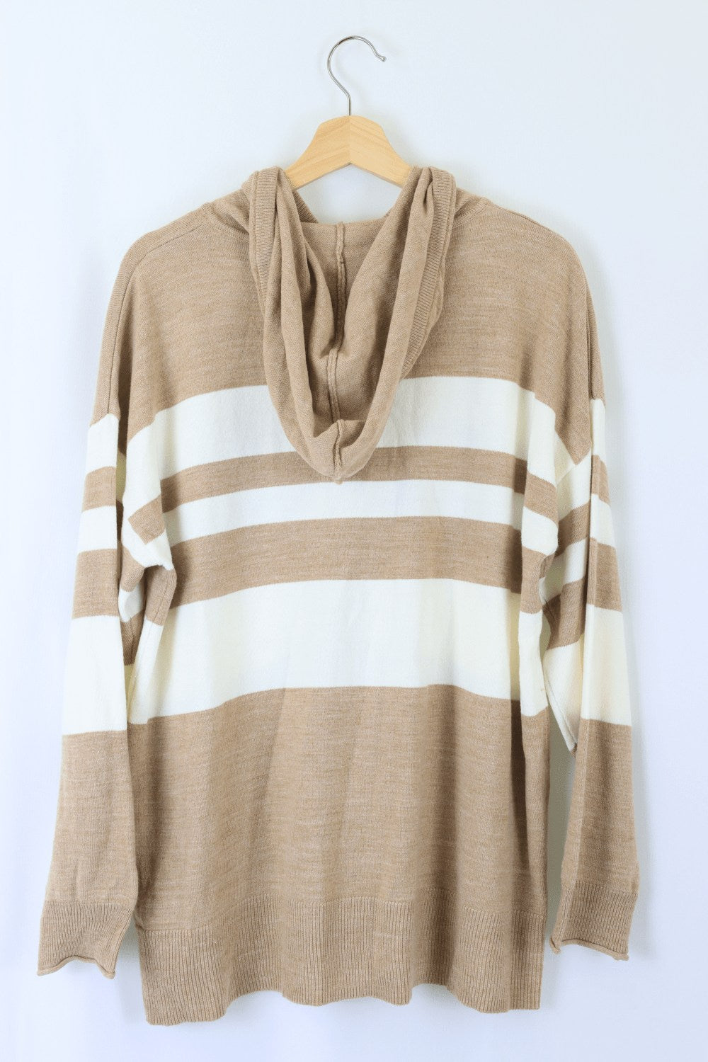 M & S Brown And Striped Jacket L